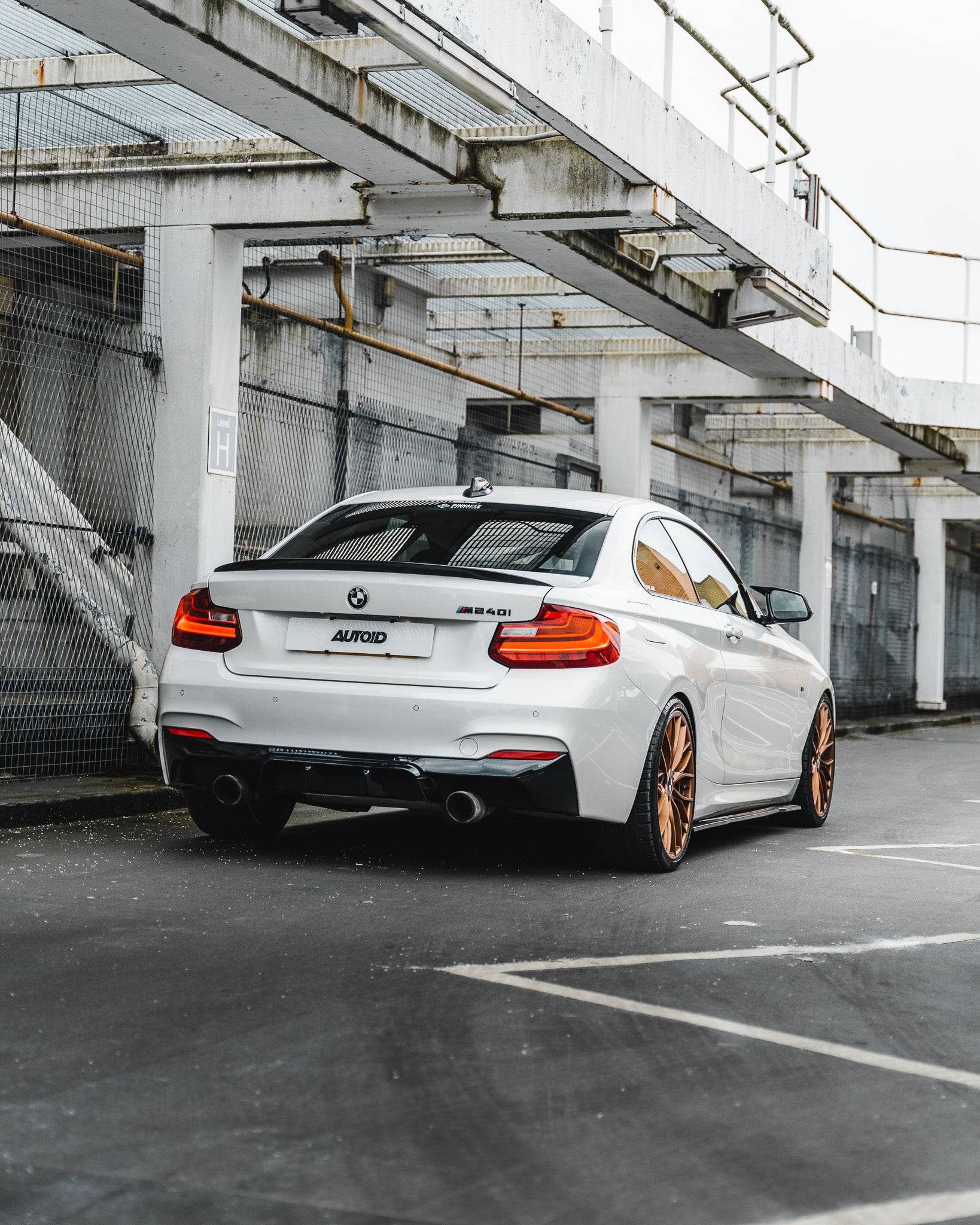 BMW 2 Series M235i & M240i F22 F23 EVO-1 Gloss Black Rear Diffuser by ZAERO (2014-2019) - Image 4