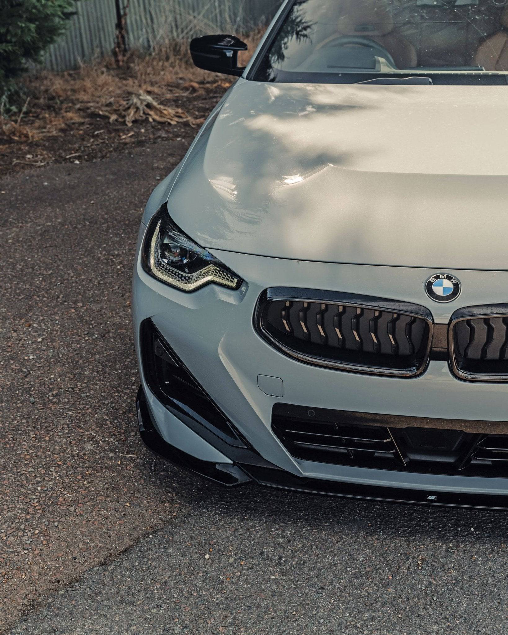 BMW 2 Series & M240i G42 Gloss Black Front Splitter by FORM (2021+) - Image 5