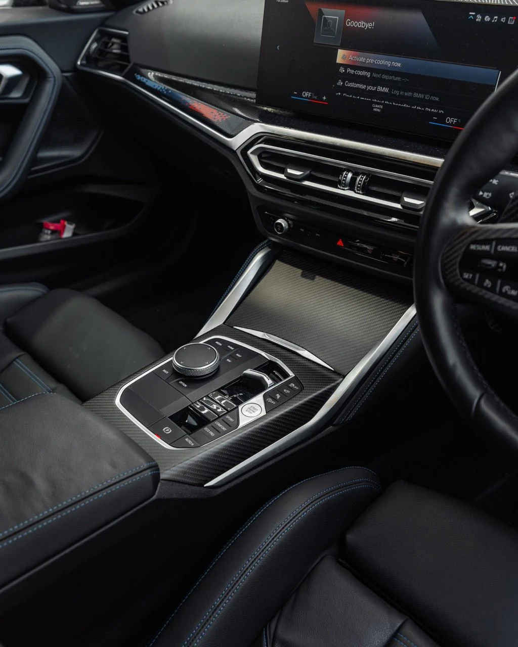 BMW 2 Series & M240i G42 iDrive 8 Pre-Preg Carbon Fibre Centre Console Trim Set by FORM (2021+) - Image 2