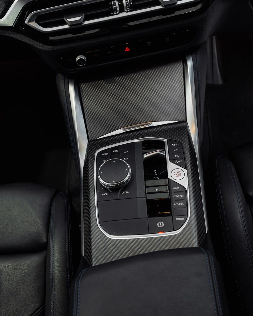 BMW 2 Series & M240i G42 iDrive 8 Pre-Preg Carbon Fibre Centre Console Trim Set by FORM (2021+) - Image 3