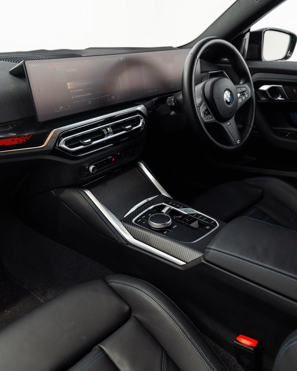 BMW 2 Series & M240i G42 iDrive 8 Pre-Preg Carbon Fibre Centre Console Trim Set by FORM (2021+) - Image 4