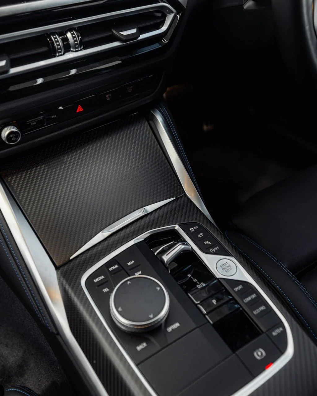 BMW 2 Series & M240i G42 iDrive 8 Pre-Preg Carbon Fibre Centre Console Trim Set by FORM (2021+) - Image 5