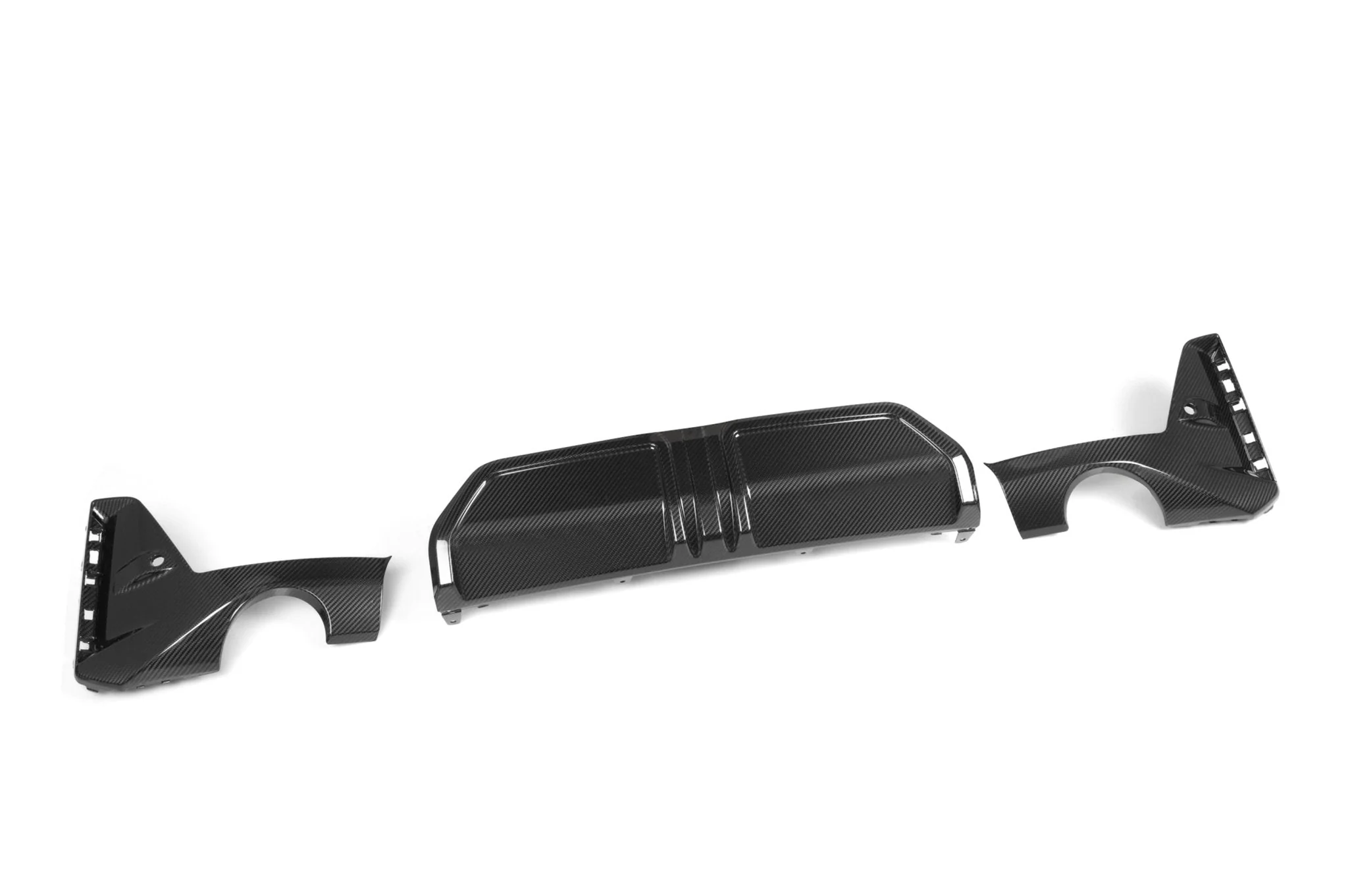 BMW 3 Series G20 G21 LCI Carbon Fibre Rear Diffuser Set by FORM (2023+) - Image 2