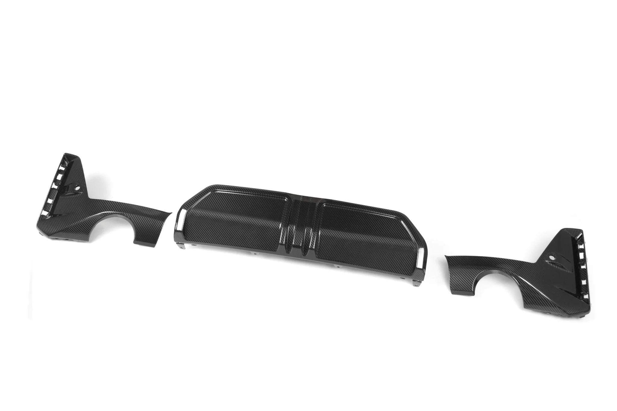 BMW 3 Series G20 G21 LCI Carbon Fibre Rear Diffuser Set by FORM (2023+) - Image 3