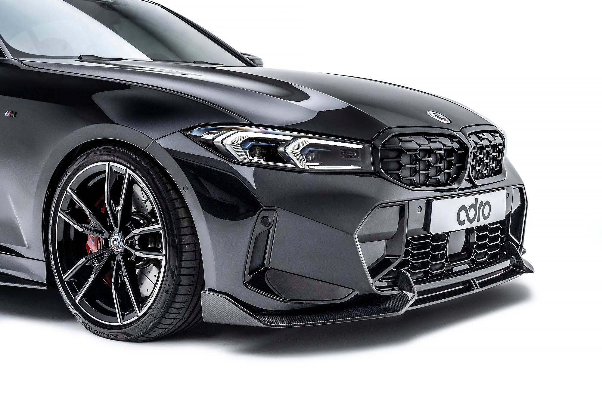 BMW 3 Series M340i G20 G21 LCI Carbon Fibre Front Splitter by Adro (2022+) - Image 3