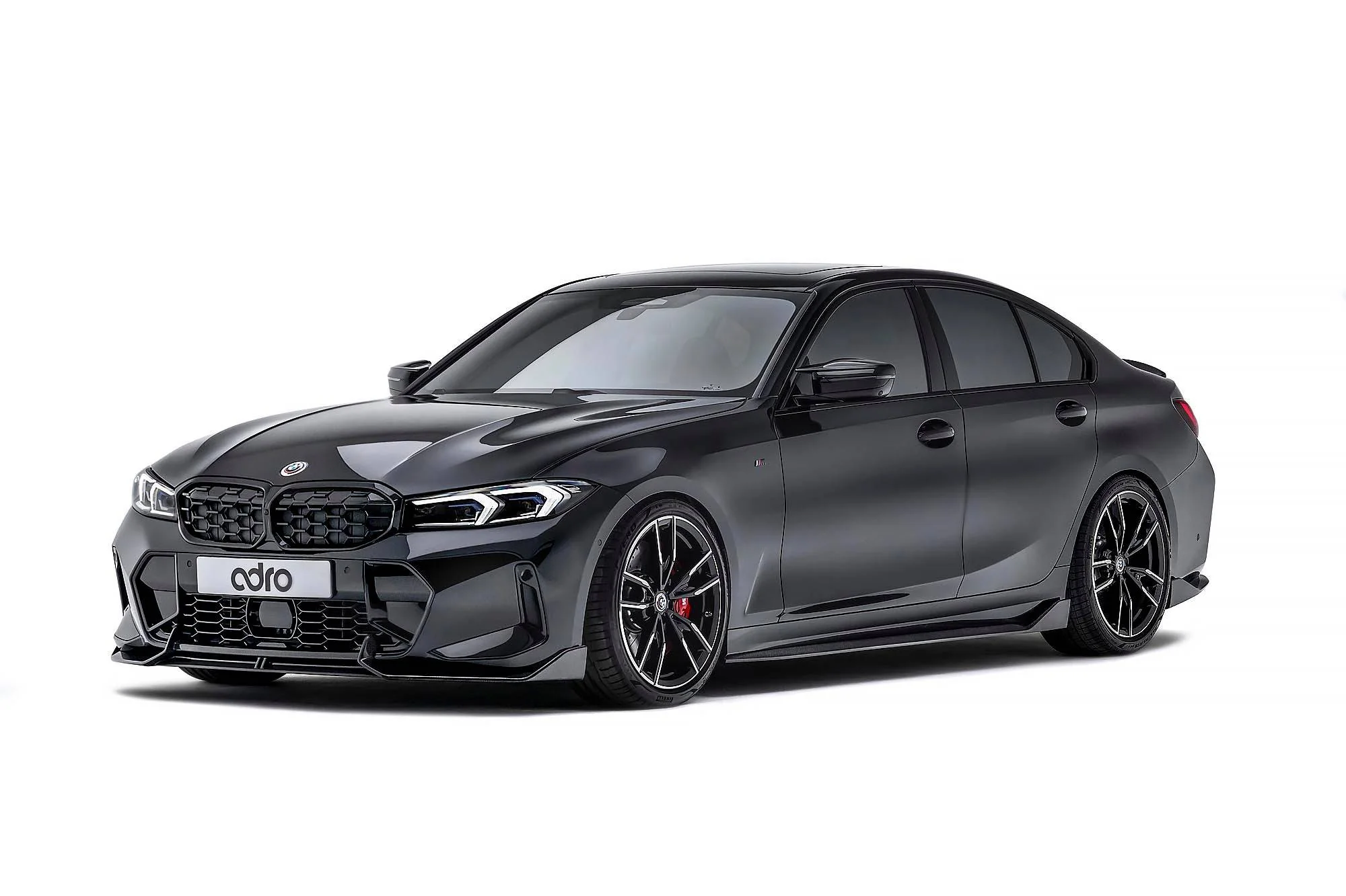 BMW 3 Series M340i G20 G21 LCI Carbon Fibre Front Splitter by Adro (2022+) - Image 7