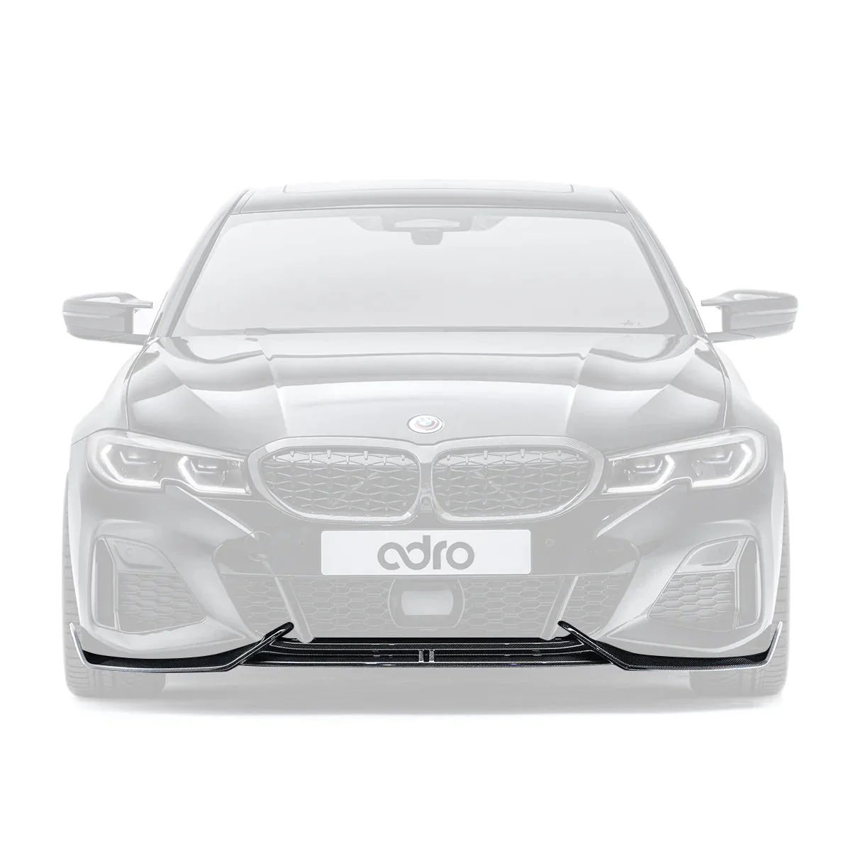 BMW 3 Series M340i G20 G21 Pre-LCI Carbon Fibre Front Splitter by Adro (2018-2022) - Image 4