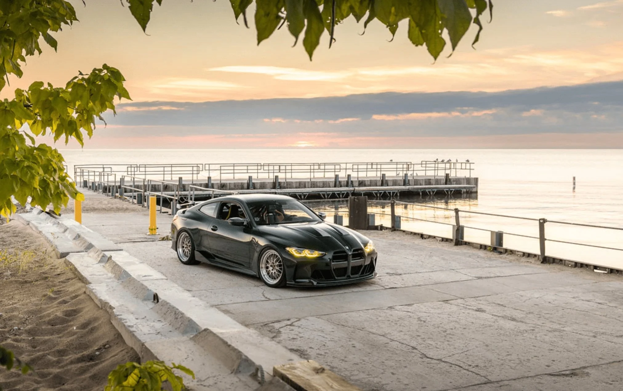 BMW 4 Series G22, M3 G80 G81 & M4 G82 Motorsport+ M-CSL Style Yellow DRL LED Module Set (2021-2024) - Image 6