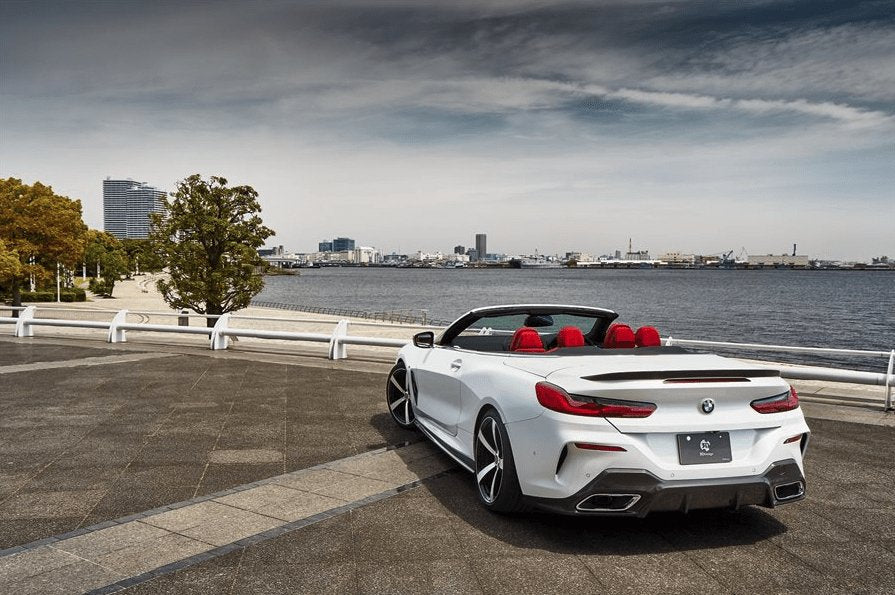 BMW 8 Series G14 & M8 F91 Convertible Carbon Fibre Rear Spoiler by 3DDesign (2019+) - Image 2