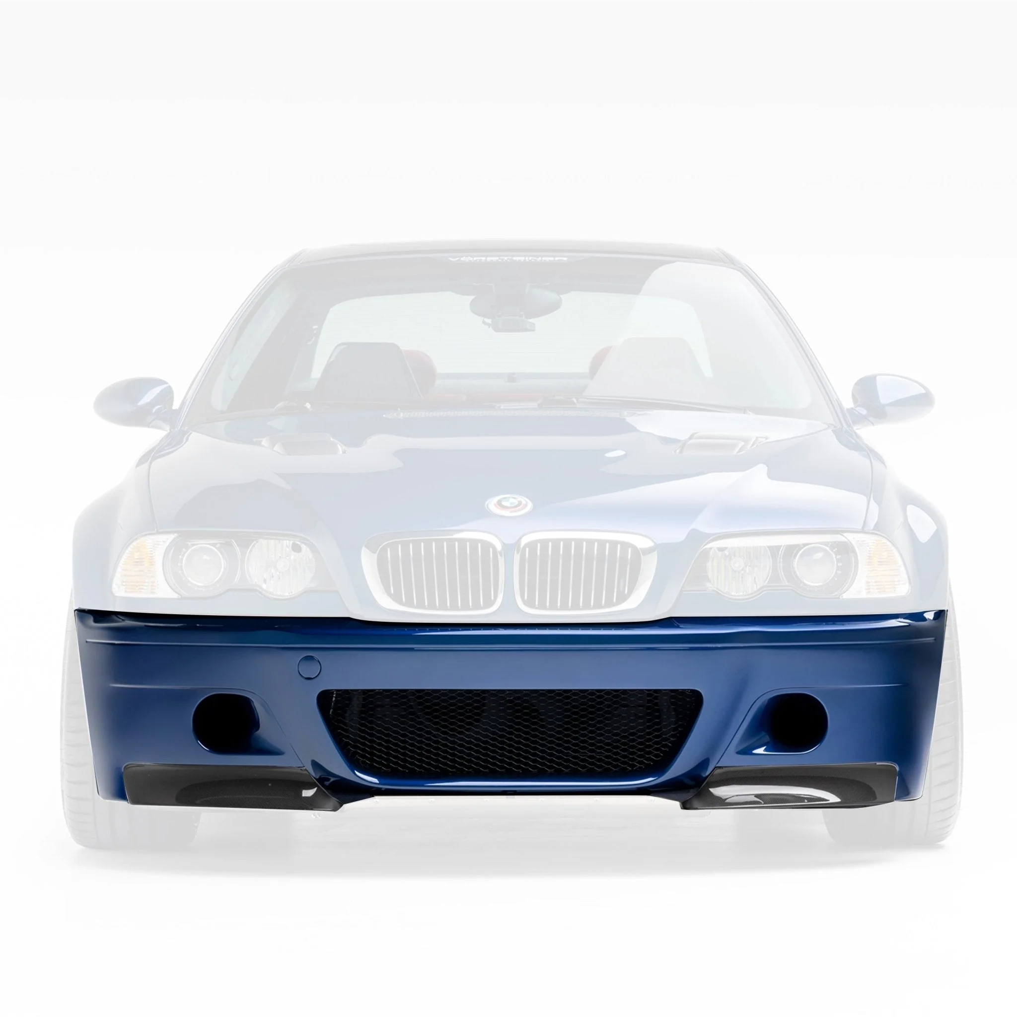 BMW E46 M3 V20 Aero Front Bumper With 2-Piece Splitter Carbon Fiber by Vorsteiner - Image 2