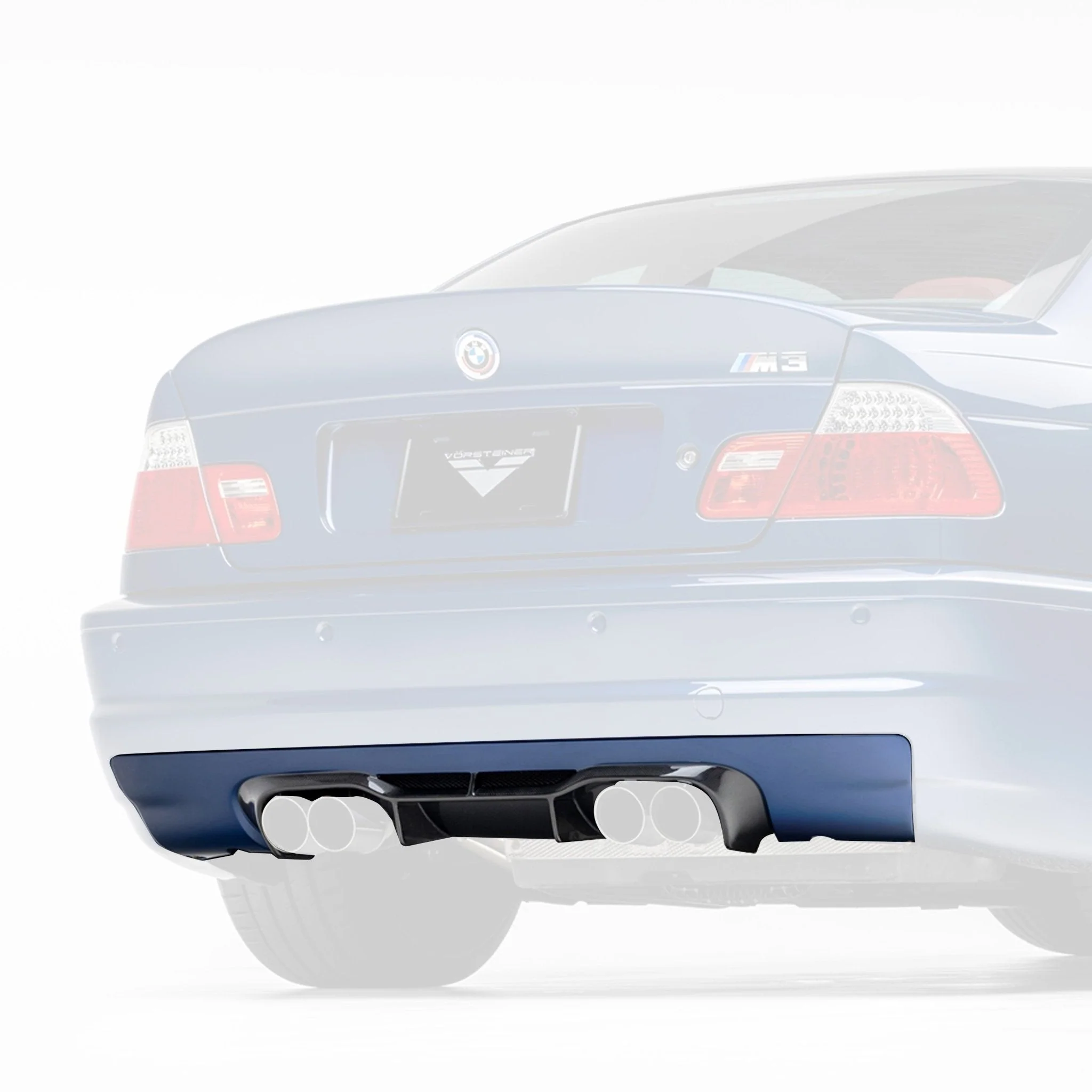 BMW E46 M3 V20 Aero Rear Diffuser Carbon Fiber By Vorsteiner - Image 2
