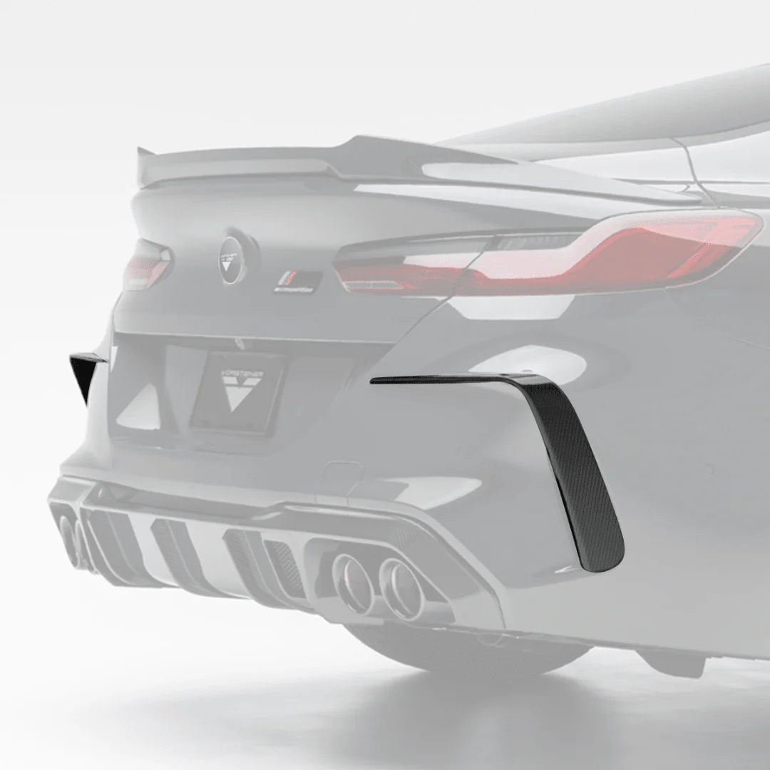 BMW F91/F92/F93 M8 VRS Aero 2 pc Eye Brows on Rear Bumper - Image 2