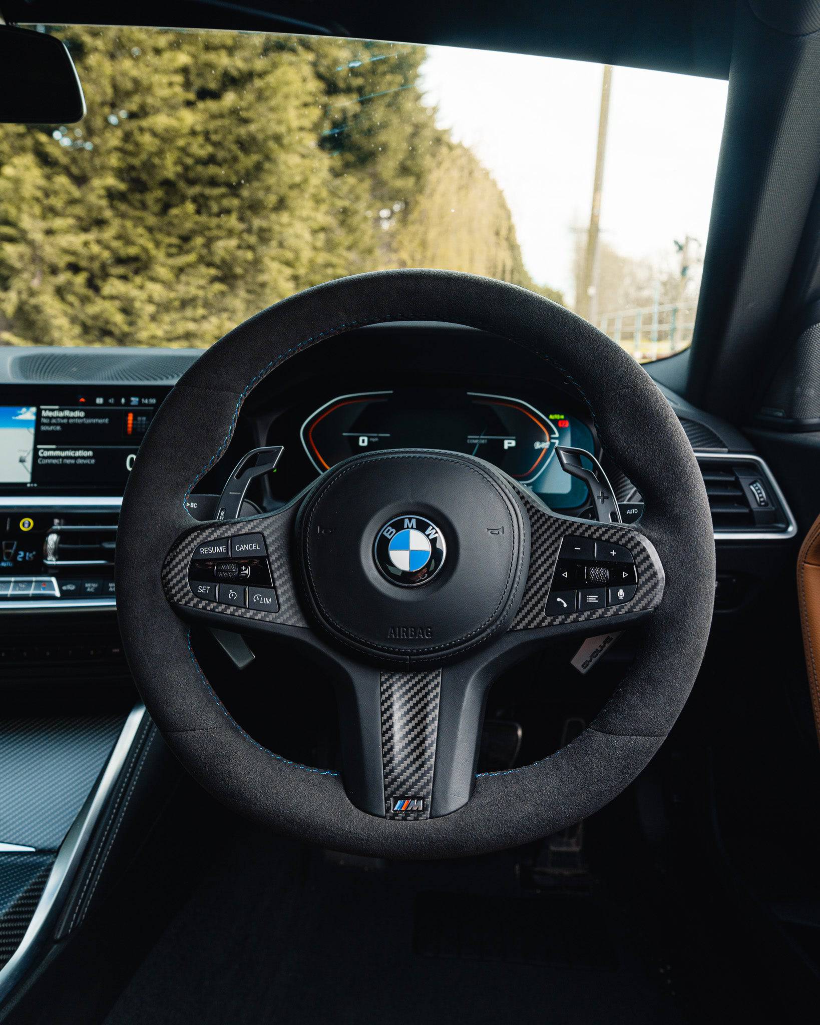 BMW G Series Full Alcantara Custom Steering Wheel by FORM - Image 2