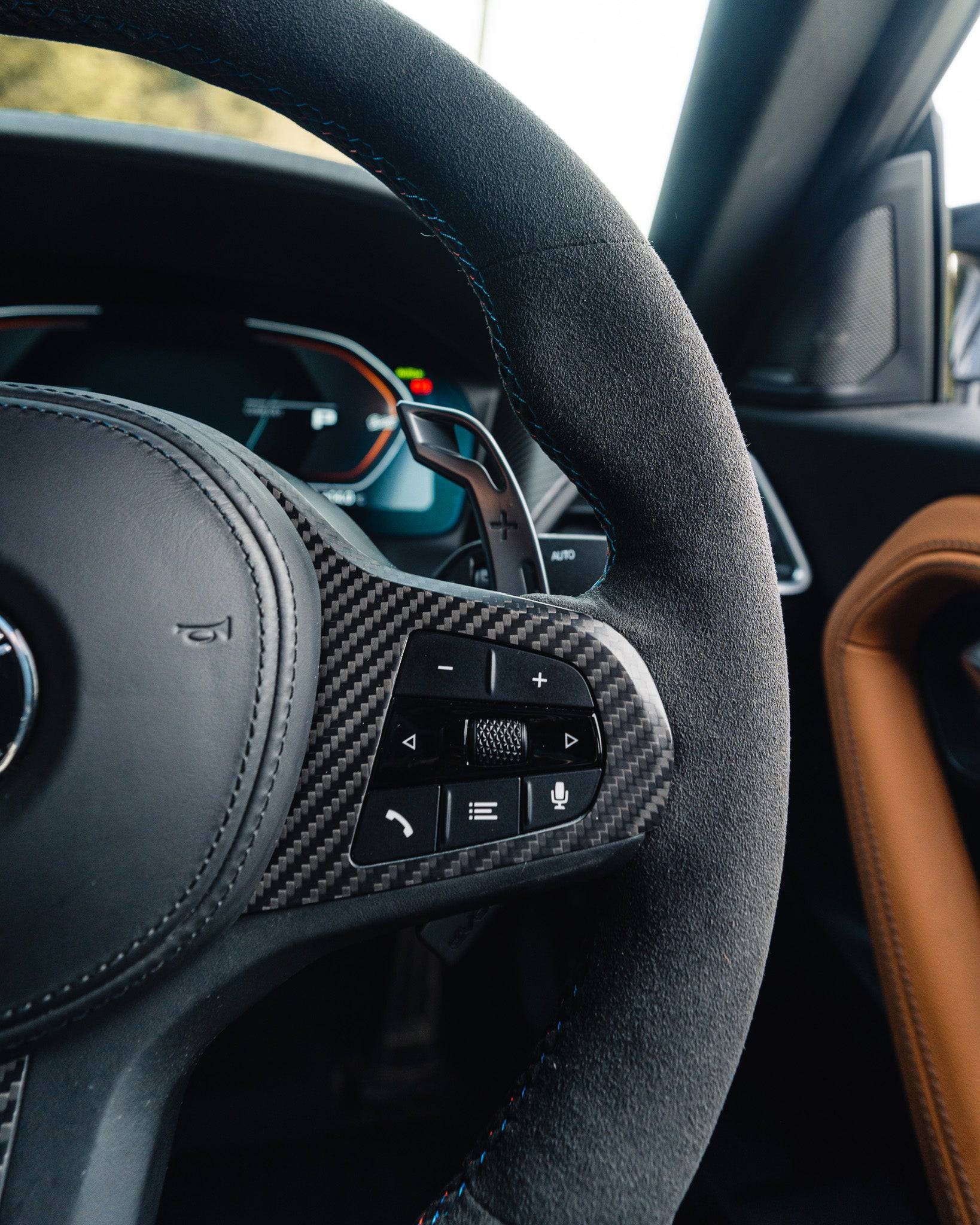 BMW G Series Full Alcantara Custom Steering Wheel by FORM - Image 5