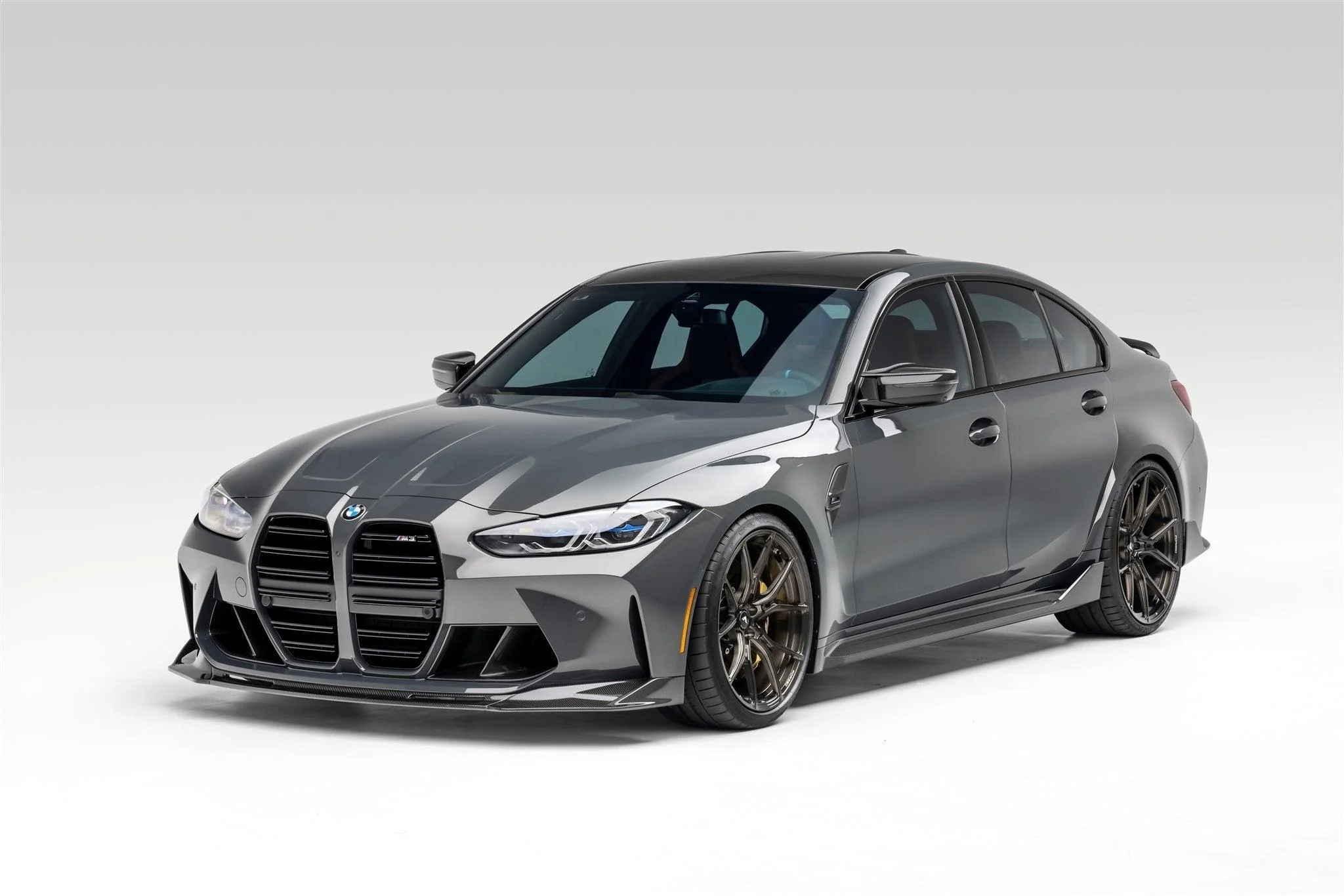 BMW G80 G81 M3 & BMW G82 G83 M4 Carbon Fibre VRS Aero Front Splitter by Vorsteiner (2020+) - Image 16