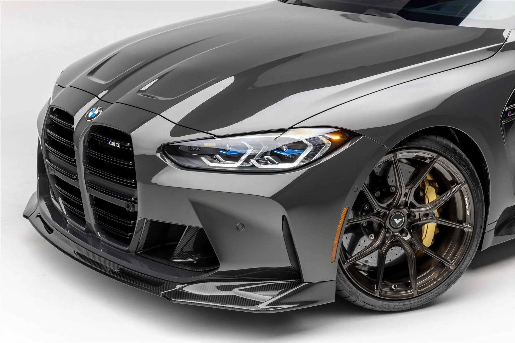 BMW G80 G81 M3 & BMW G82 G83 M4 Carbon Fibre VRS Aero Front Splitter by Vorsteiner (2020+) - Image 2