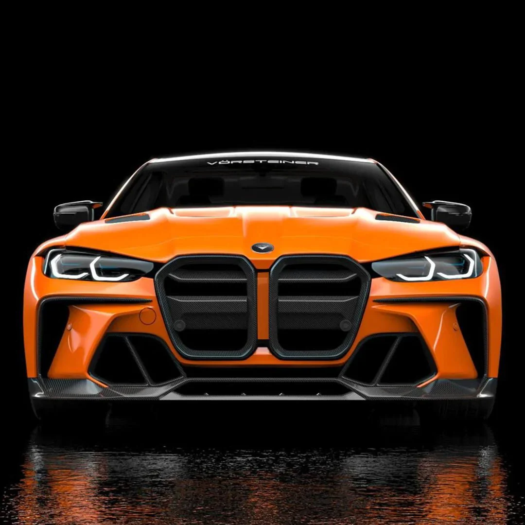 BMW G80 G81 M3 & G82 G83 M4 Carbon Fibre GTS-V Aero Front Bumper by Vorsteiner (2020+) - Image 2