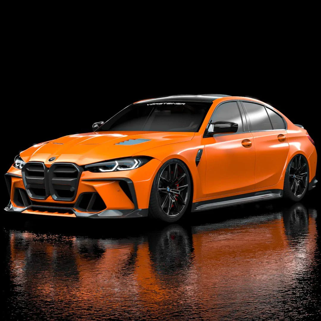 BMW G80 G81 M3 & G82 G83 M4 Carbon Fibre GTS-V Aero Front Bumper by Vorsteiner (2020+) - Image 3