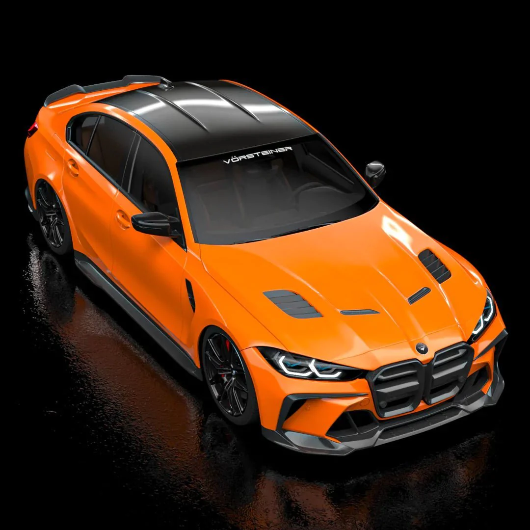 BMW G80 G81 M3 & G82 G83 M4 Carbon Fibre GTS-V Aero Front Bumper by Vorsteiner (2020+) - Image 5