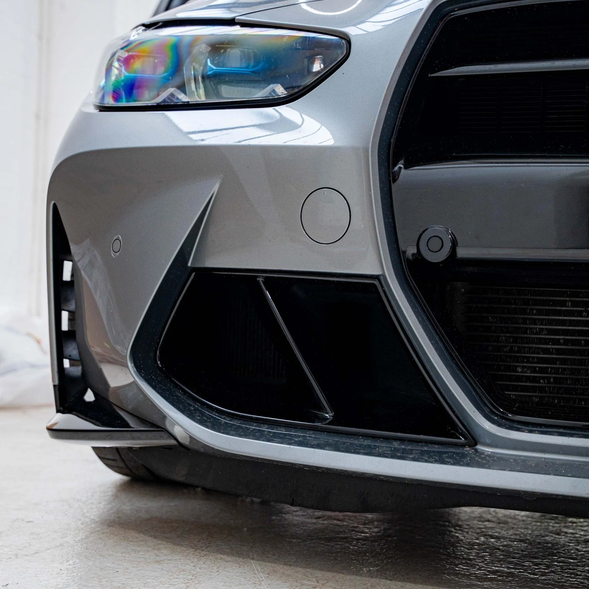 BMW G80 G81 M3 & G82 G83 M4 Gloss Black Performance Style Front Ducts by FORM (2021+) - Image 3