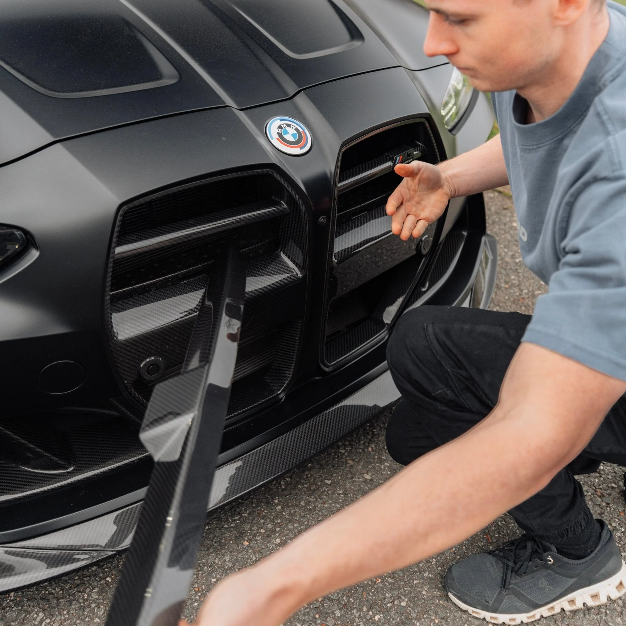 BMW G80 G81 M3 & G82 G83 M4 Pre-Preg Carbon Fibre PR-1 Foam Crash Bar Cover by TREVORA (2021+) - Image 4