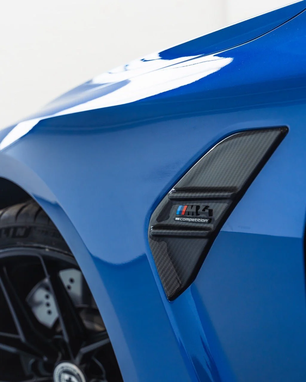 BMW G80 G81 M3 & G82 G83 M4 Pre-Preg Carbon Fibre Side Fender Badge Covers by FORM (2021+) - Image 2