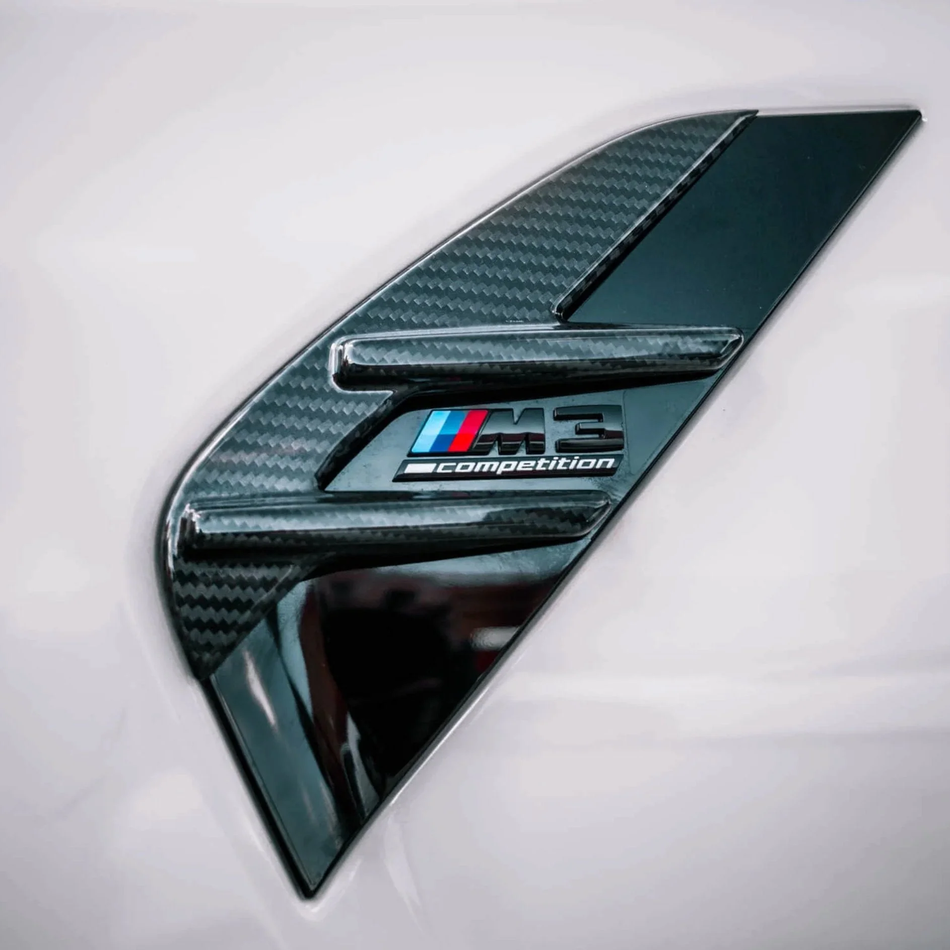 BMW G80 G81 M3 & G82 G83 M4 Pre-Preg Carbon Fibre Side Fender Trim Covers by FORM (2021+) - Image 3