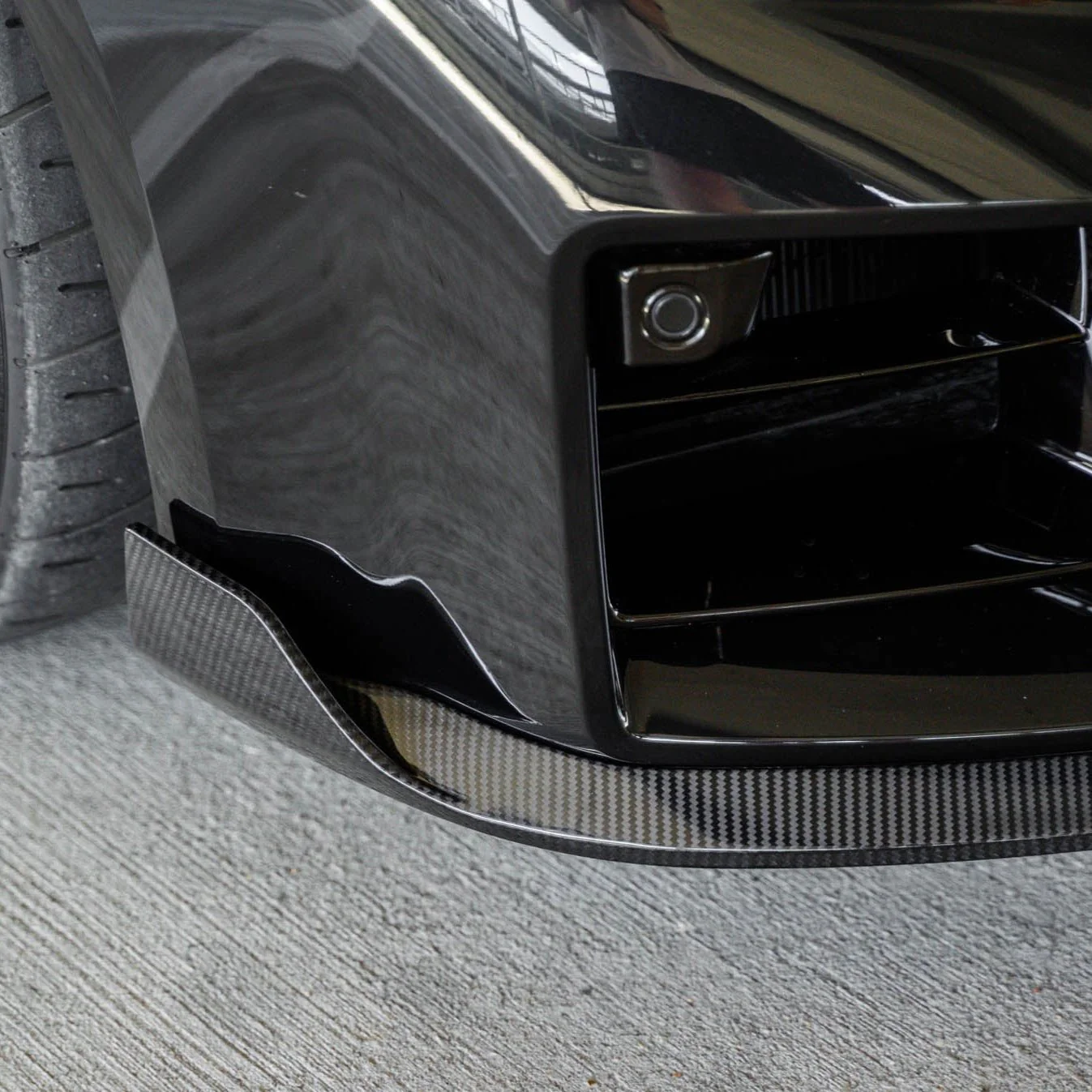 BMW G87 M2 TR87 Pre-preg Carbon Fibre Front Splitter with Winglets by TREVORA (2023+) - Image 14