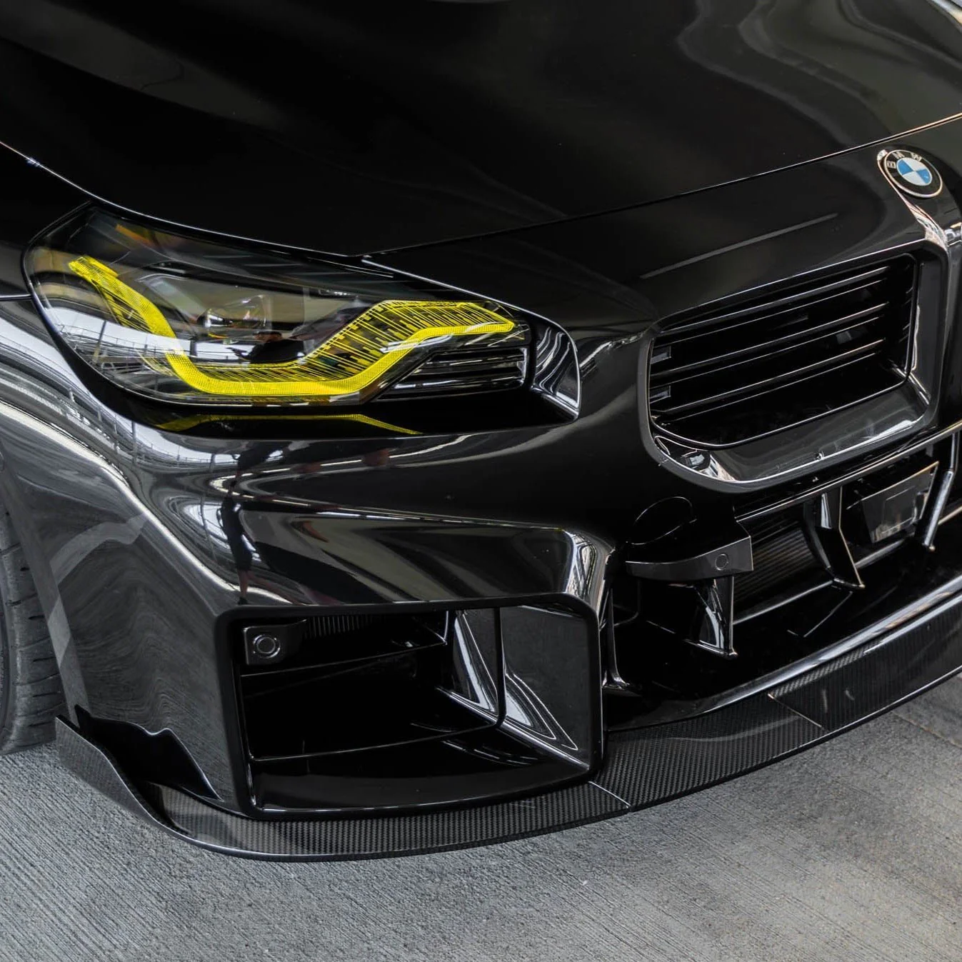 BMW G87 M2 TR87 Pre-preg Carbon Fibre Front Splitter with Winglets by TREVORA (2023+) - Image 15