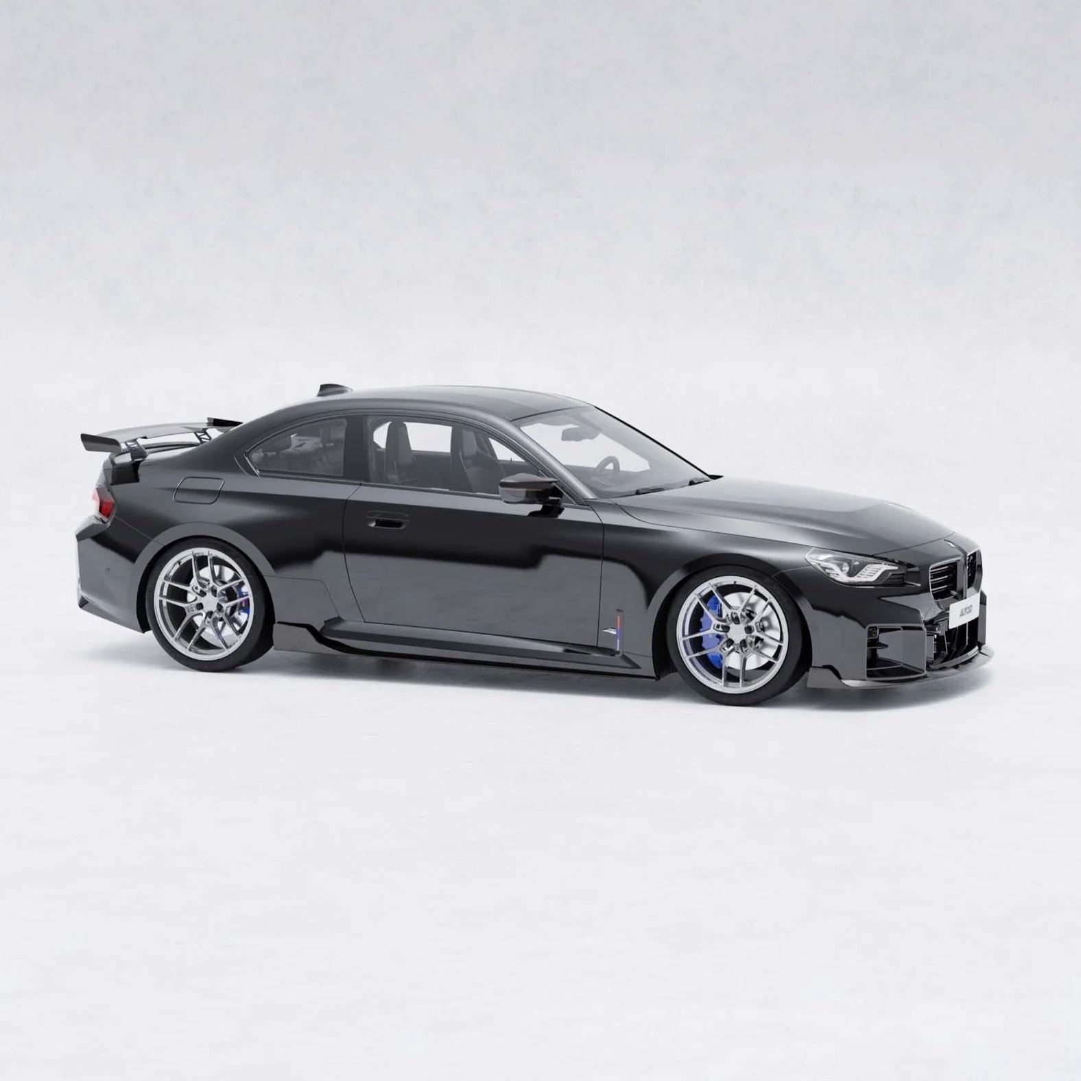 BMW G87 M2 TR87 Pre-preg Carbon Fibre Front Splitter with Winglets by TREVORA (2023+) - Image 17