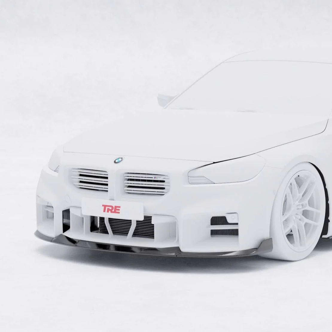 BMW G87 M2 TR87 Pre-preg Carbon Fibre Front Splitter with Winglets by TREVORA (2023+) - Image 21