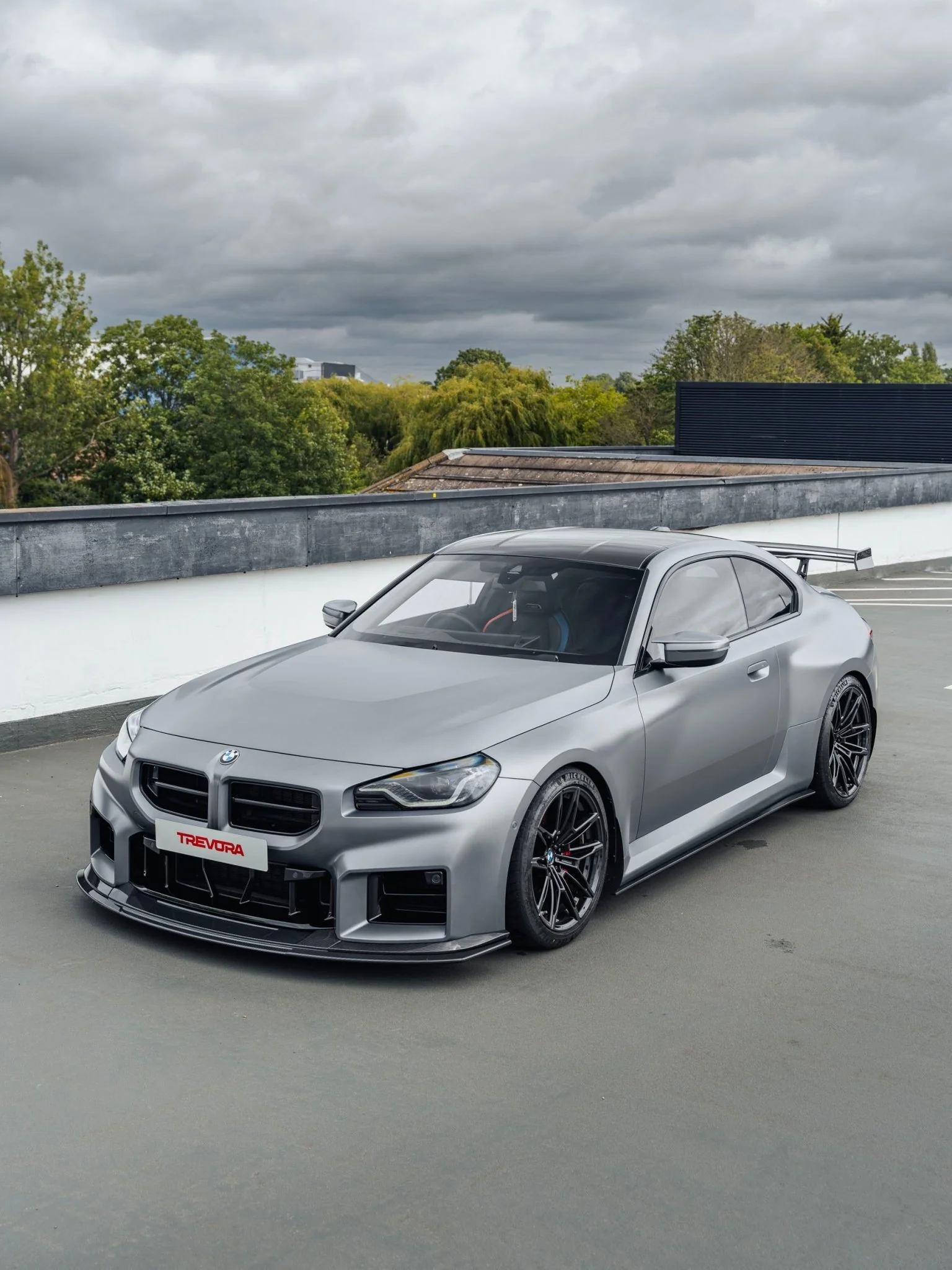 BMW G87 M2 TR87 Track Pre-Preg Carbon Fibre Front Splitter by TREVORA (2023+) - Image 10