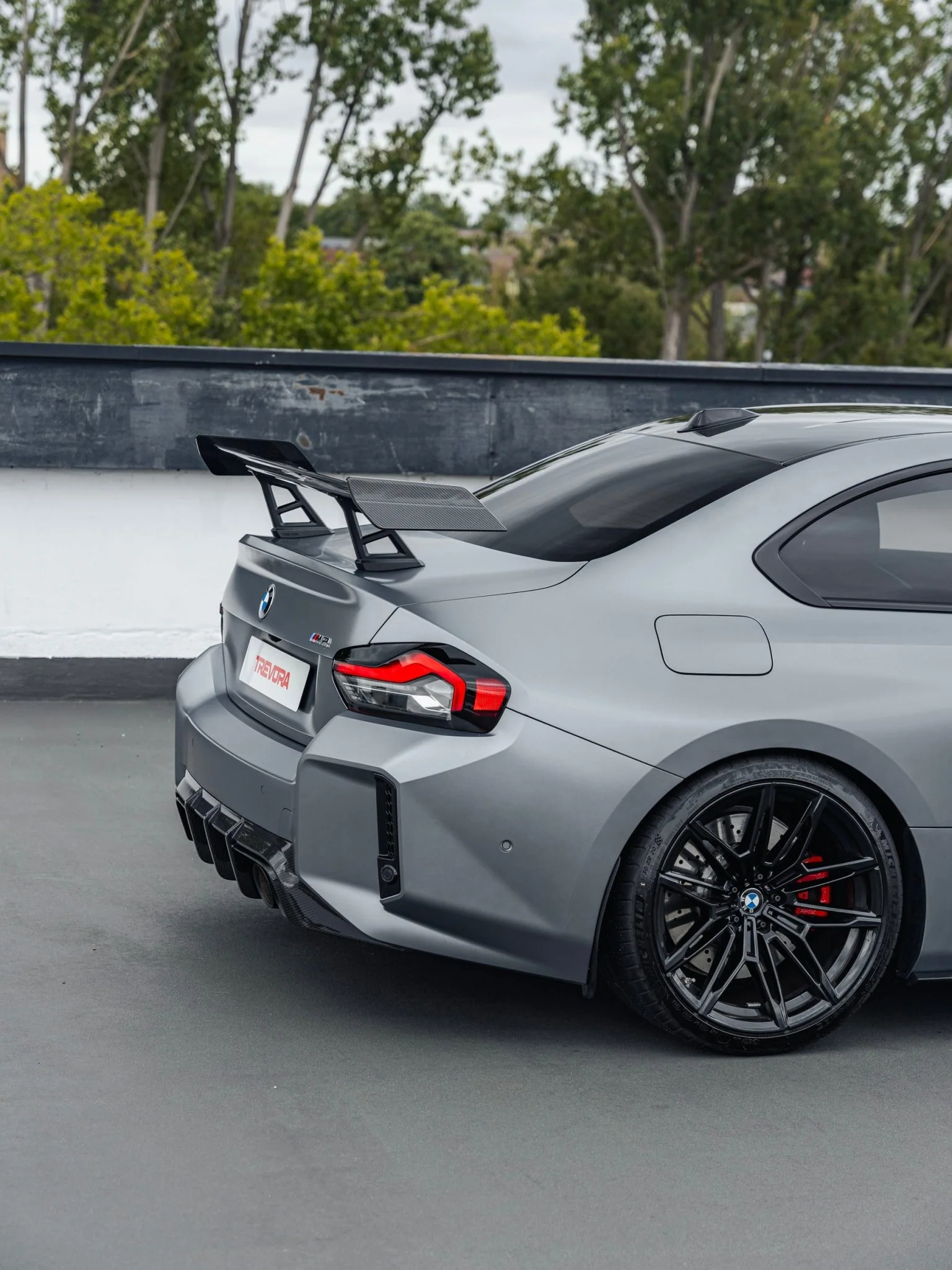 BMW G87 M2 TR87 Track Pack Front Splitter & Rear Wing by TREVORA (2023+) - Image 14