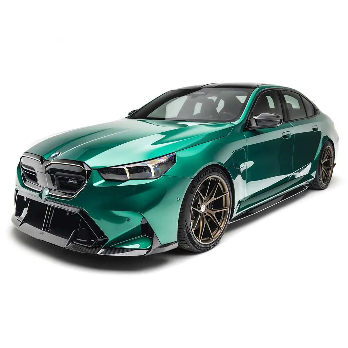 BMW G90 G99 M5 Carbon Fibre Front Splitter by ADRO - Image 4