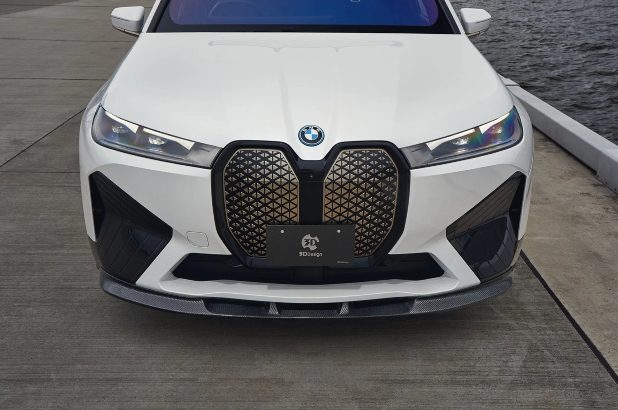 BMW i20 iX Carbon Fibre Front Splitter by 3D Design (2022+) - Image 2