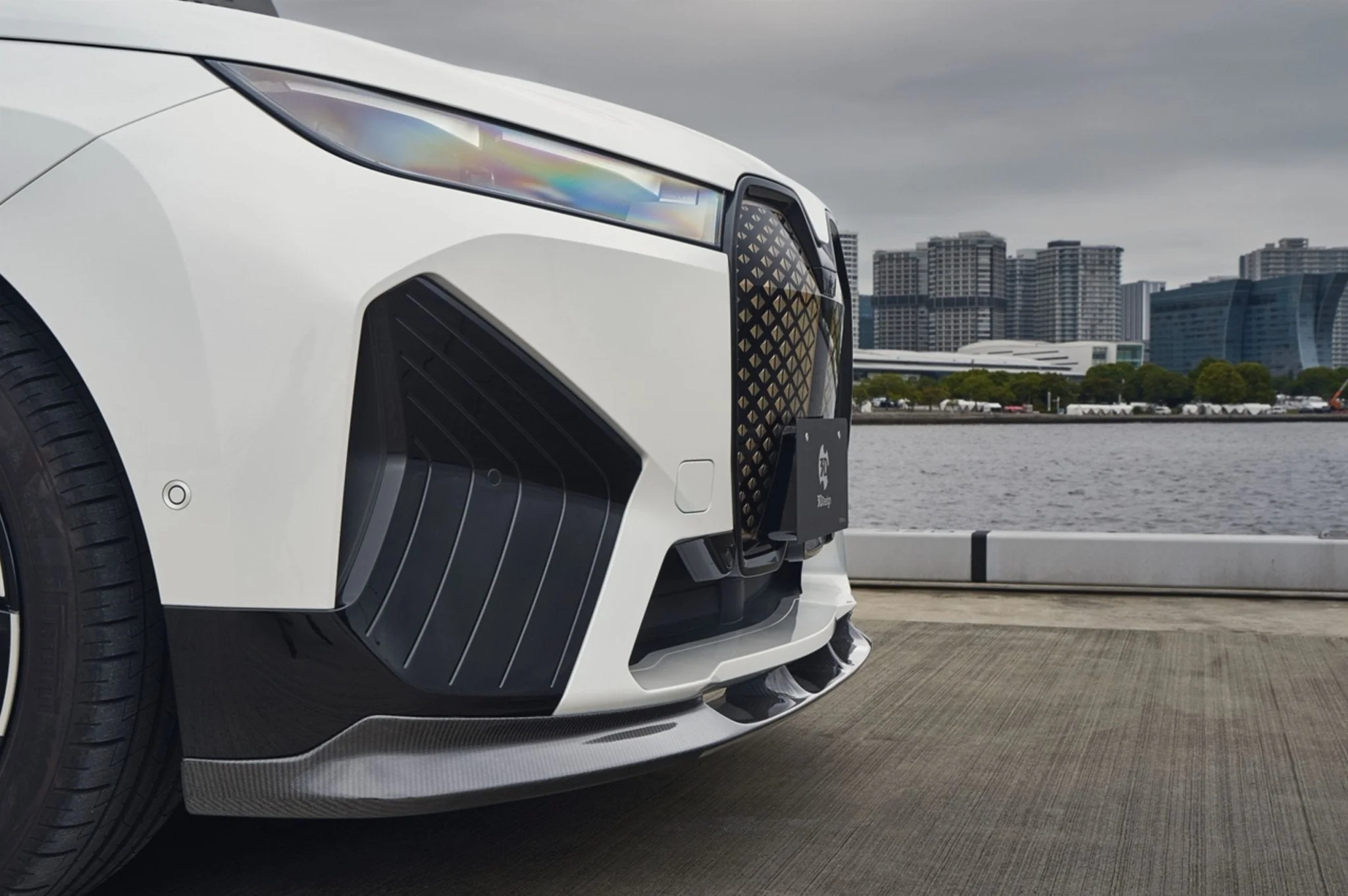 BMW i20 iX Carbon Fibre Front Splitter by 3D Design (2022+) - Image 3