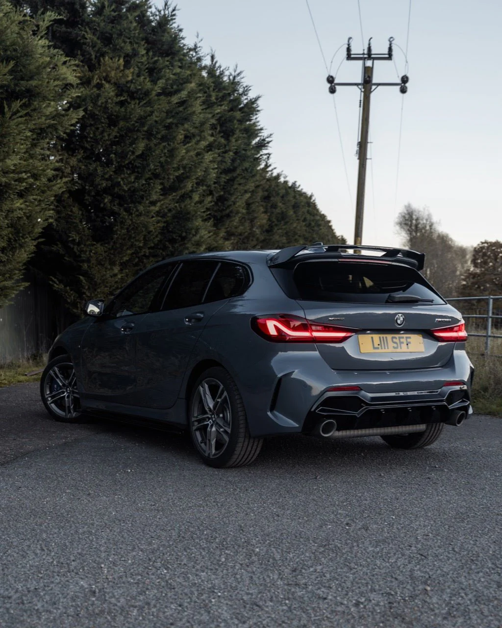 BMW M135i & 1 Series Dual Exit (128ti, 120d, 120i) F40 EVO-1 Gloss Black Rear Diffuser by ZAERO (2019-2024) - Image 5