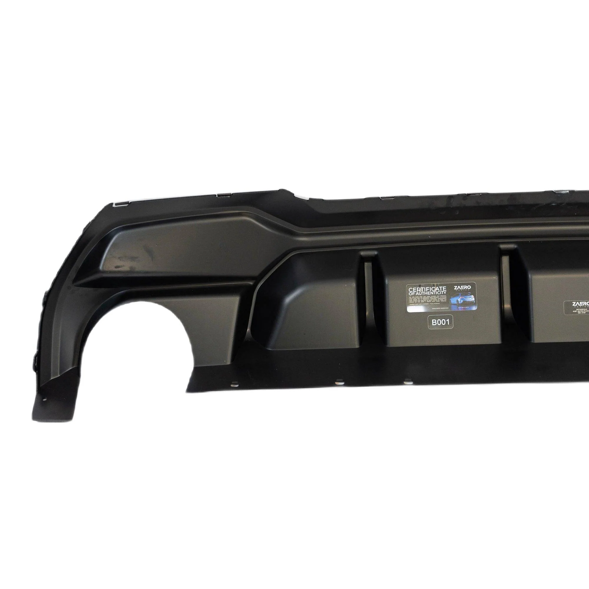 BMW M135i & 1 Series Dual Exit (128ti, 120d, 120i) F40 EVO-1 Gloss Black Rear Diffuser by ZAERO (2019-2024) - Image 9