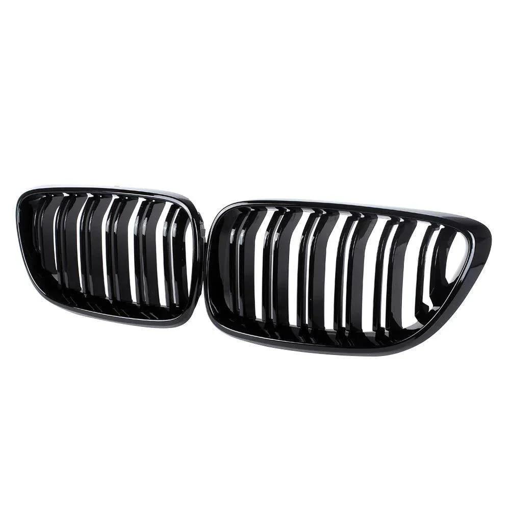 BMW M2 F87, 2 Series, M235i & M240i F22 F23 Gloss Black Kidney Grilles by FORM (2014-2020)