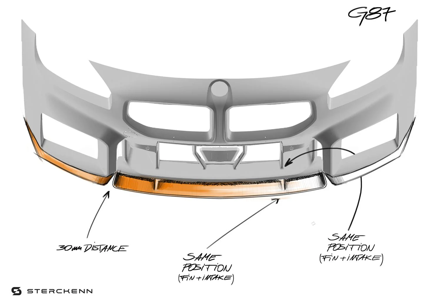 BMW M2 G87 Carbon Fibre Front Lip by Sterckenn (2023+) - Image 30