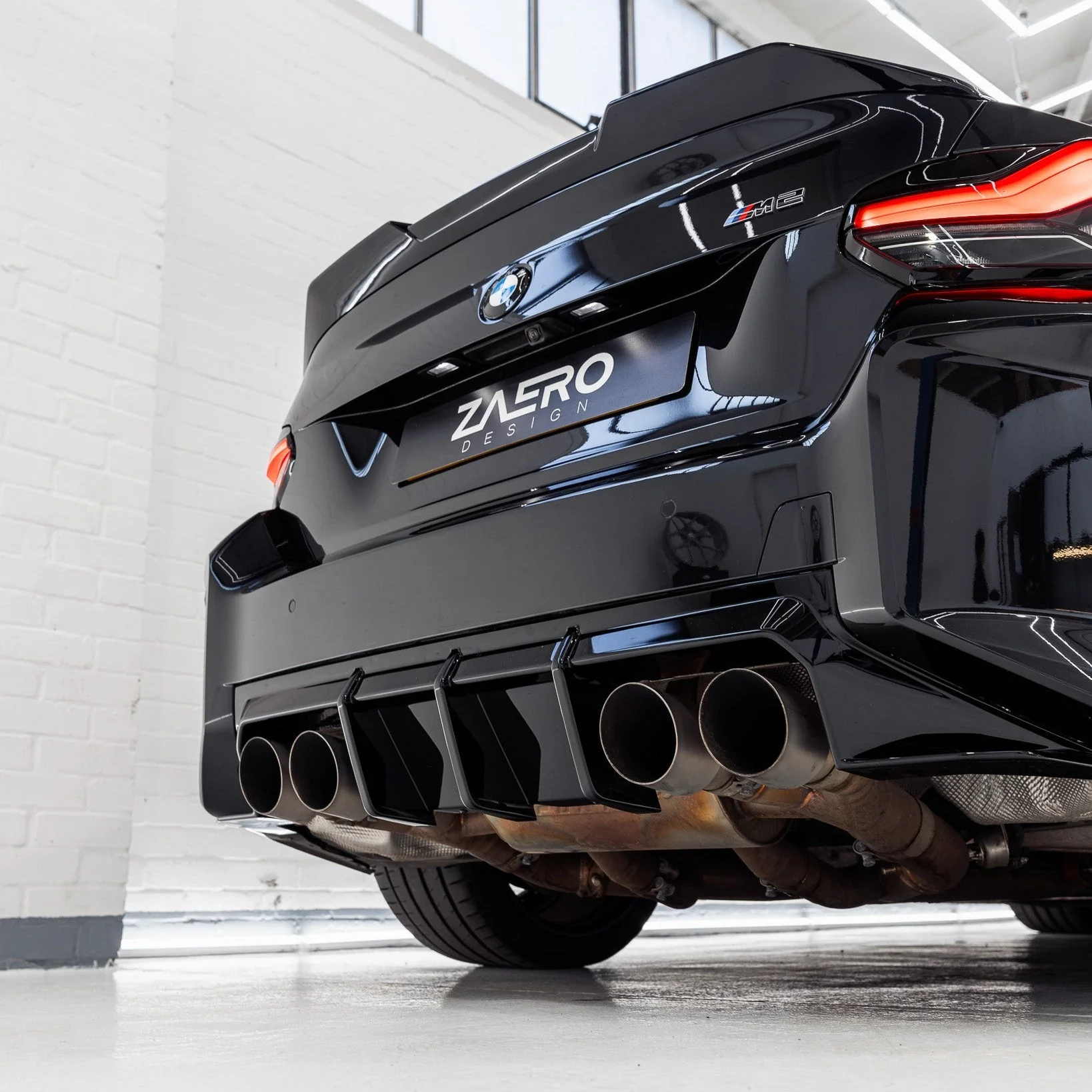BMW M2 G87 EVO-S Gloss Black Rear Diffuser by ZAERO (2023+) - Image 11