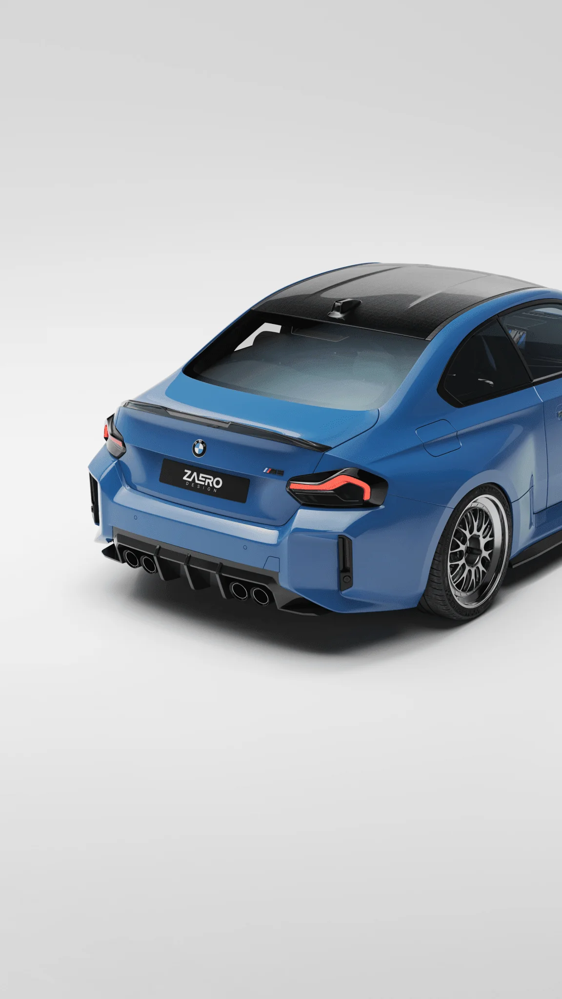 BMW M2 G87 EVO-S Gloss Black Rear Diffuser by ZAERO (2023+) - Image 18