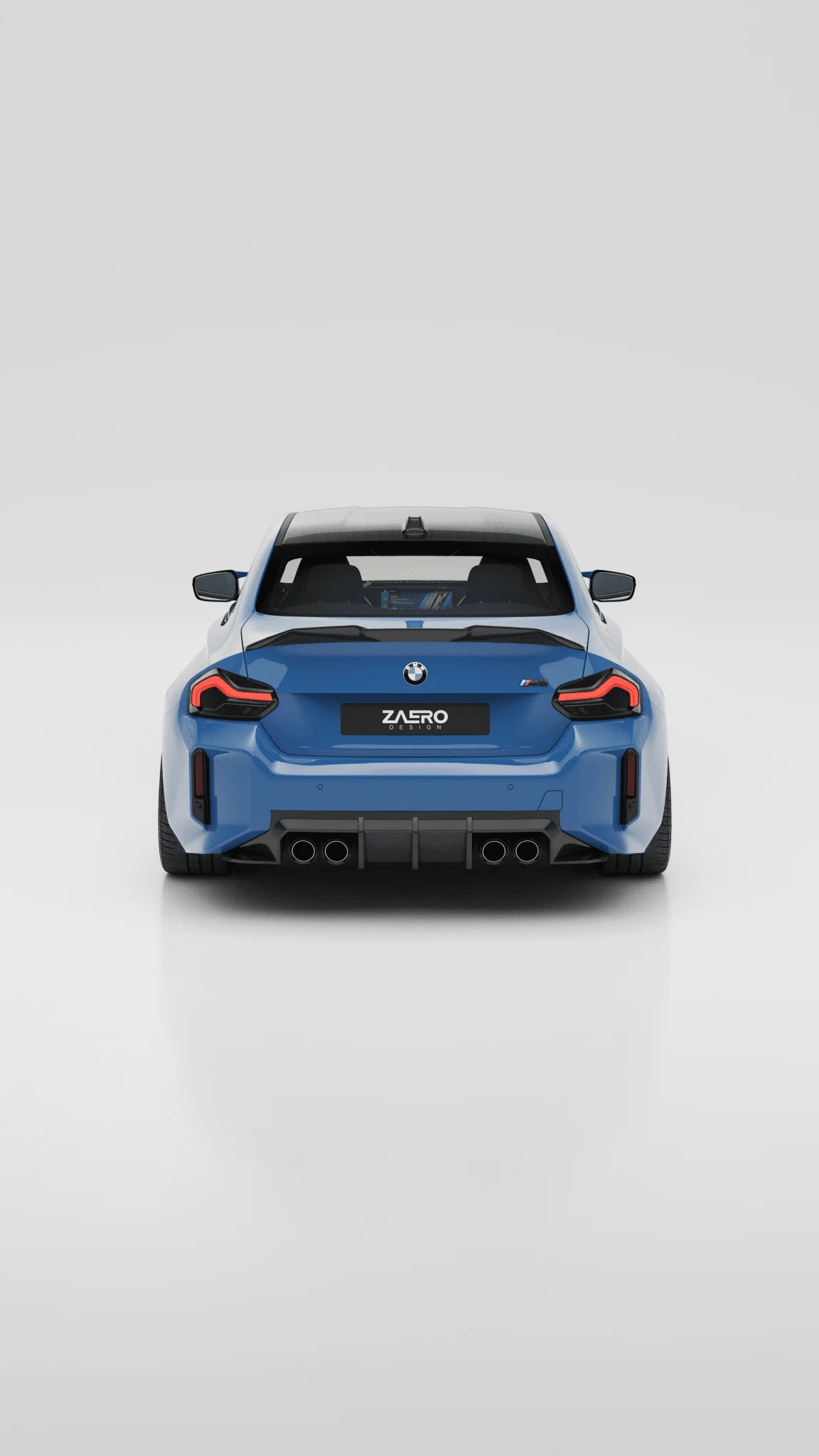 BMW M2 G87 EVO-S Gloss Black Rear Diffuser by ZAERO (2023+) - Image 19