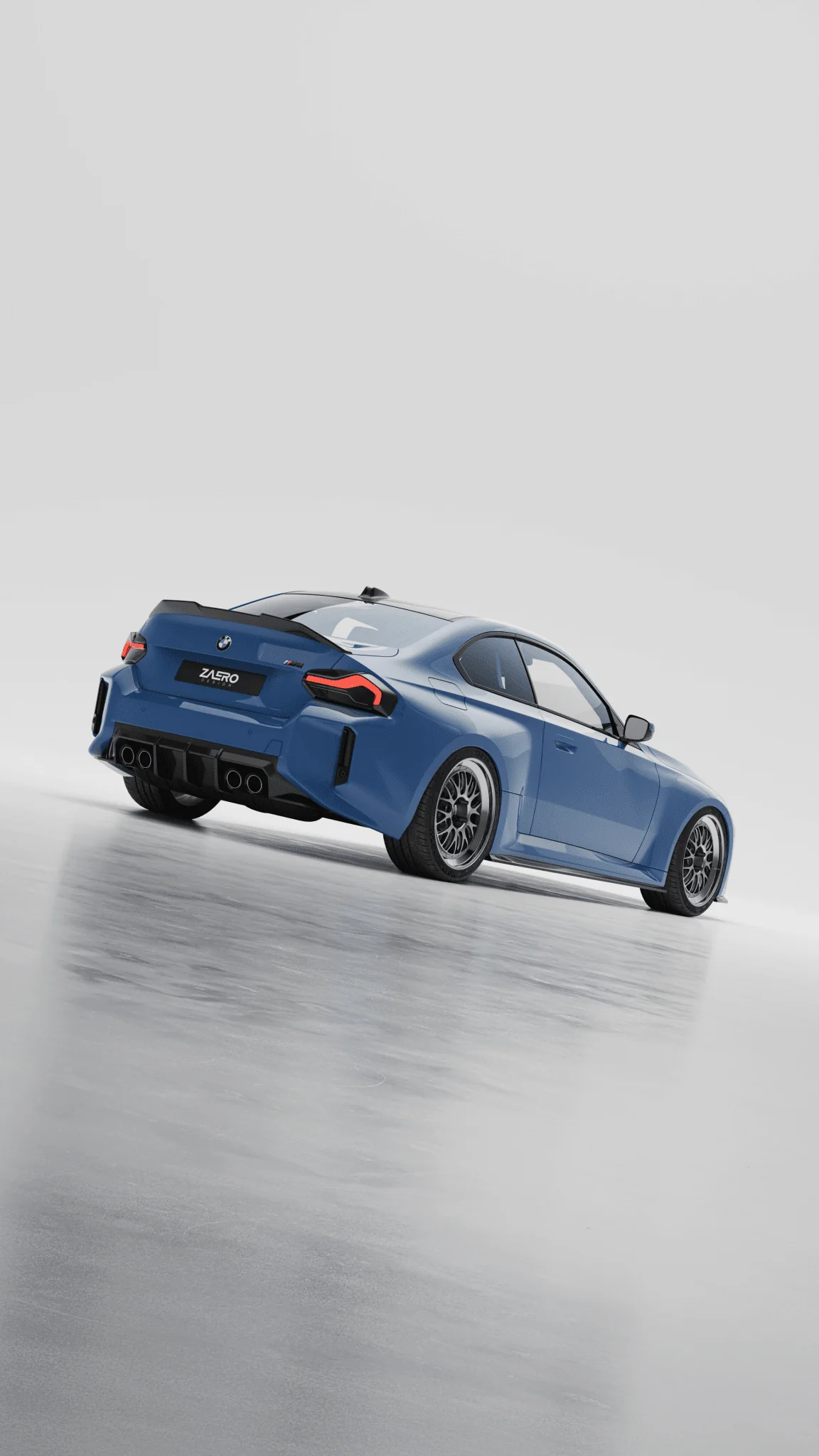 BMW M2 G87 EVO-S Gloss Black Rear Diffuser by ZAERO (2023+) - Image 20
