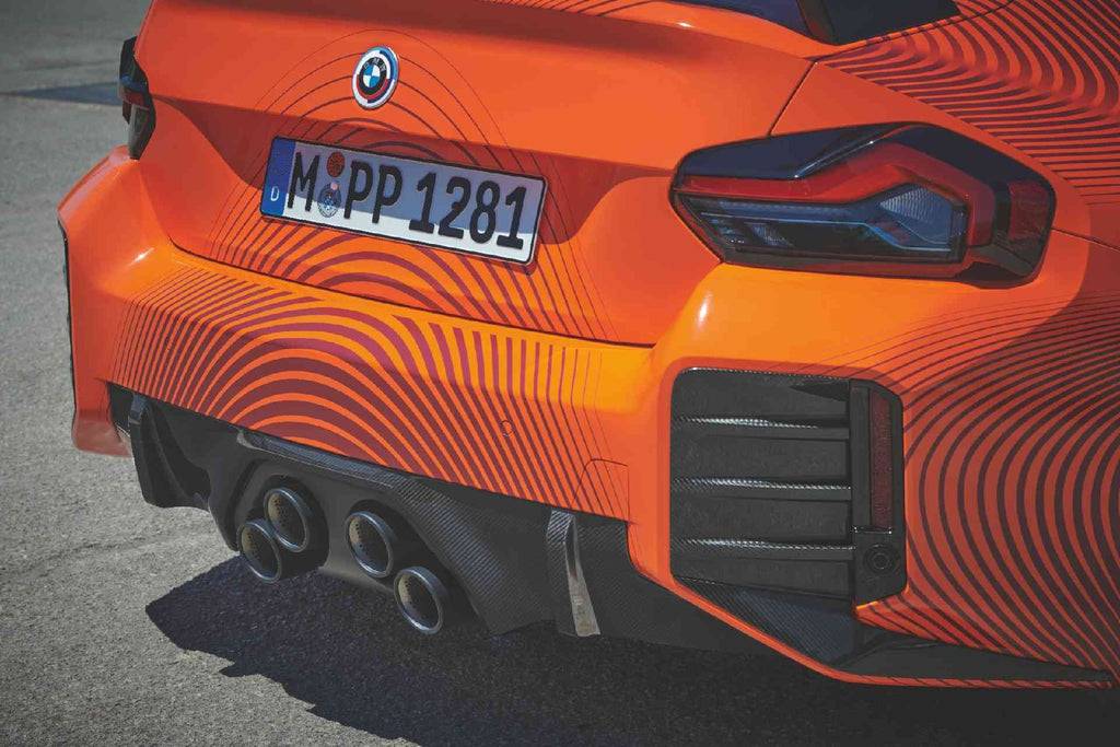 BMW M2 G87 Genuine M Performance Carbon Fibre Rear Bumper Inserts (2023+) - Image 2
