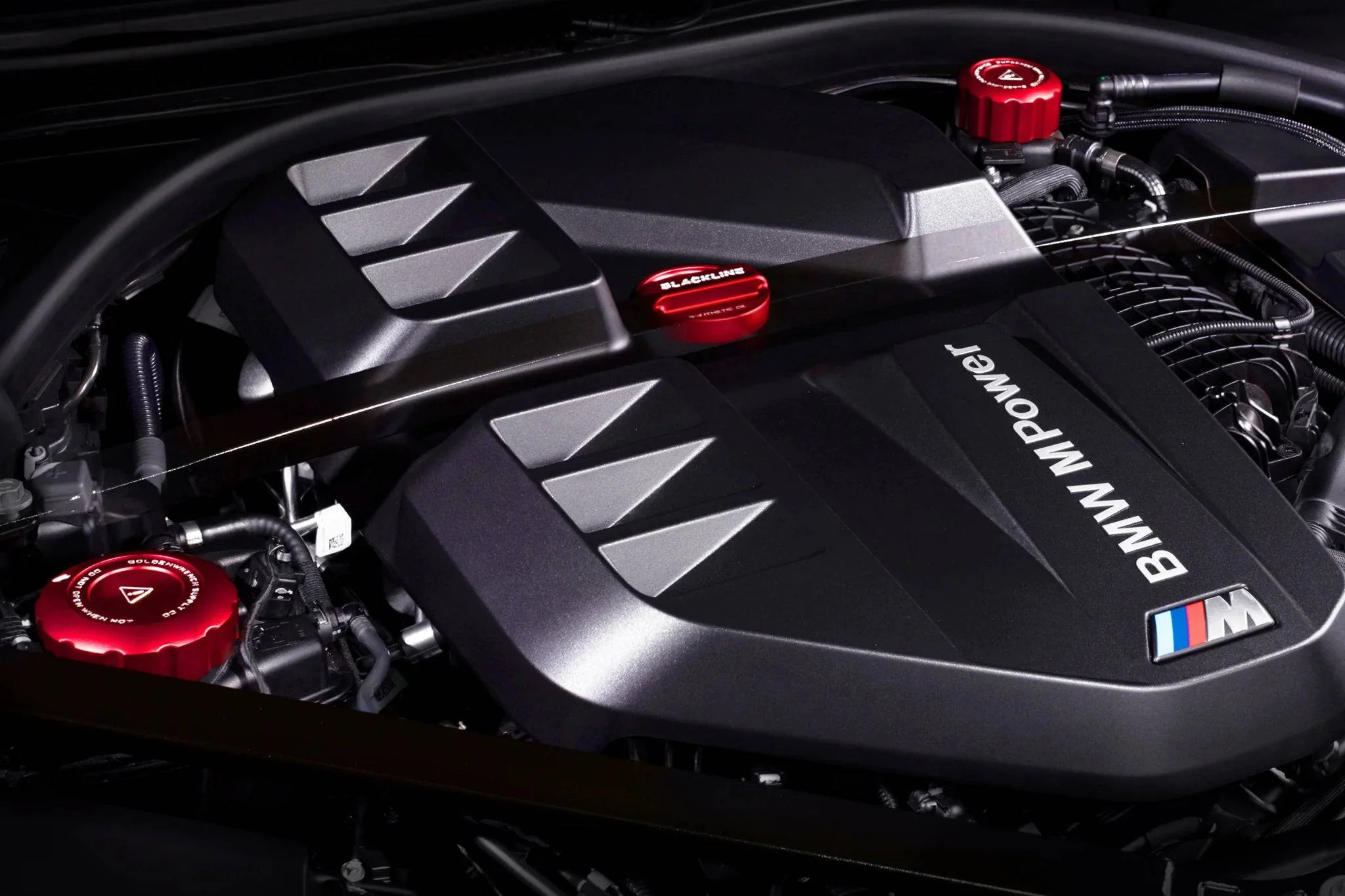 BMW M2 G87, M3 G80, M4 G82, X3M, X4M F9X Engine Bay Cap Set by Goldenwrench - Image 5