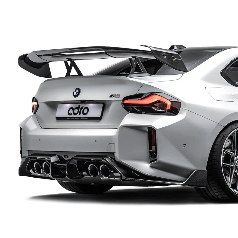 BMW M2 G87 Pre-Preg Carbon Fibre AT-R3 Swan Neck Rear Wing by Adro (2023+) - Image 2