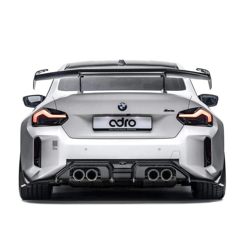 BMW M2 G87 Pre-Preg Carbon Fibre AT-R3 Swan Neck Rear Wing by Adro (2023+) - Image 4