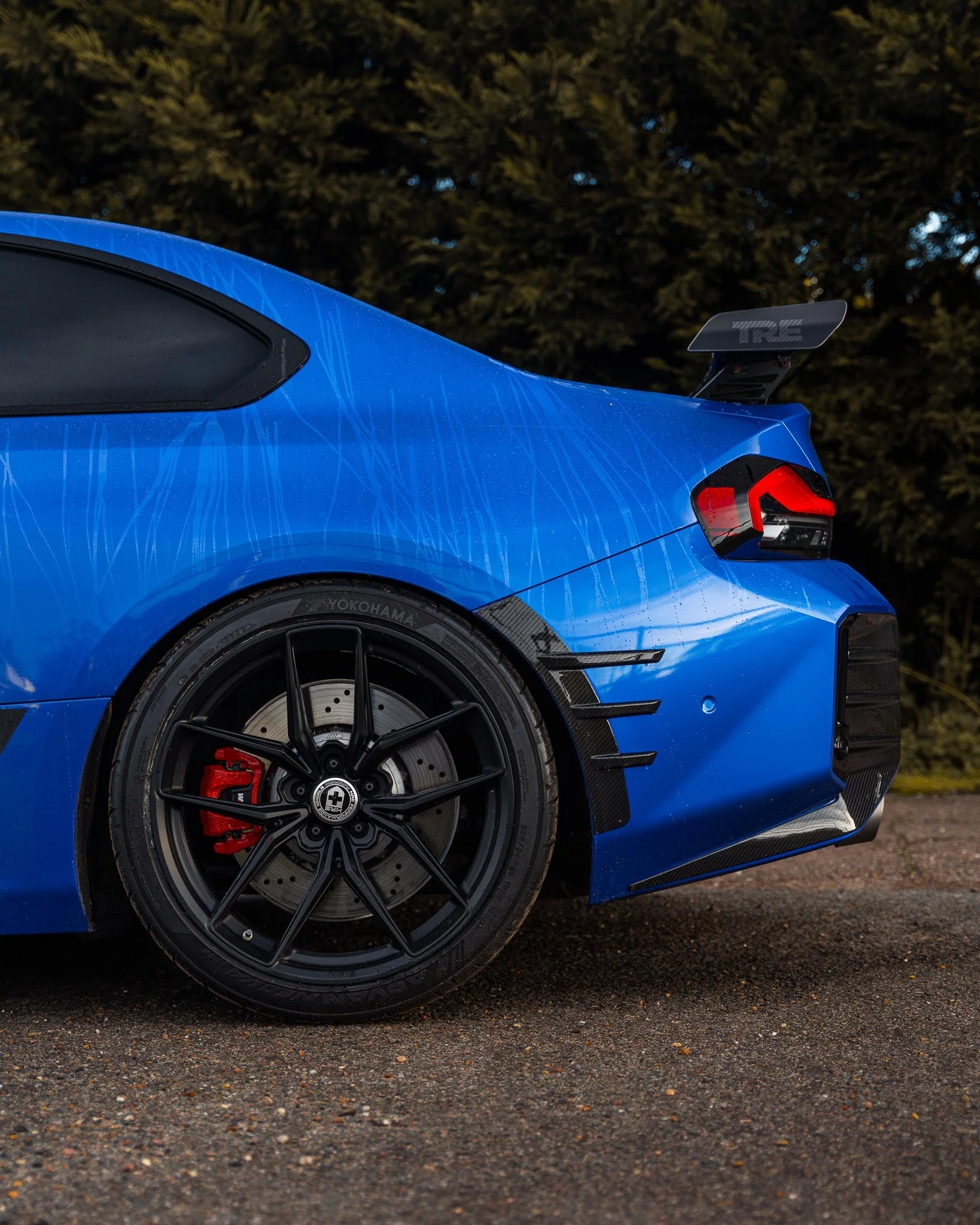 BMW M2 G87 Pre-Preg Carbon Fibre Rear Side Fender Trim Spats by FORM (2023+) - Image 7
