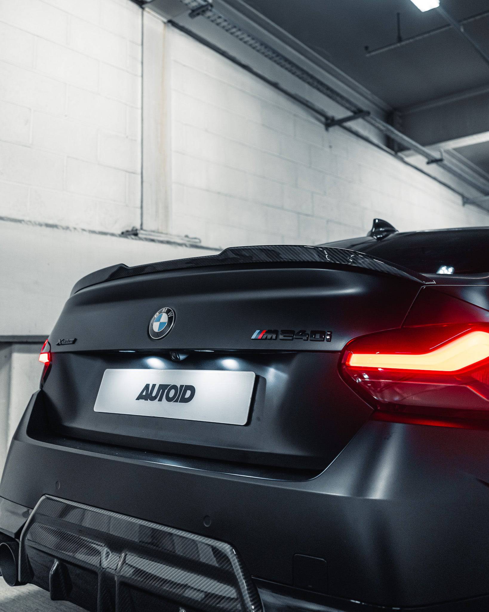 BMW M240i Genuine M Performance Black High Gloss Model Badge - Image 3